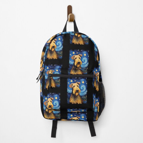 Item preview, Funny Airedale Terrier Starry Night Illustration Mom Dad Kids designed and sold by rafaeltto.
