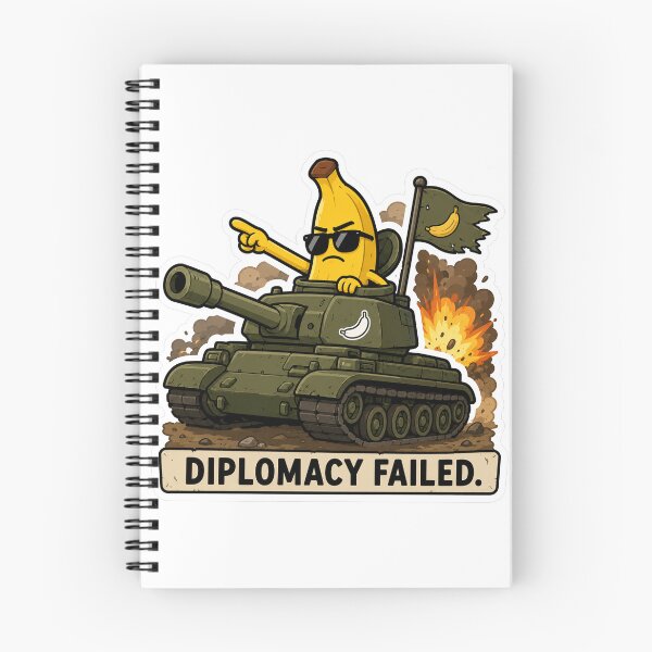 Item preview, Diplomacy Failed Funny Banana Tank Meme Design designed and sold by MonkiFlipp.