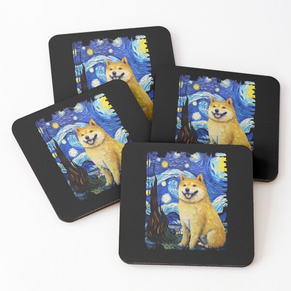Item preview, Funny Akita Starry Night Illustration Mom Dad Kids designed and sold by rafaeltto.