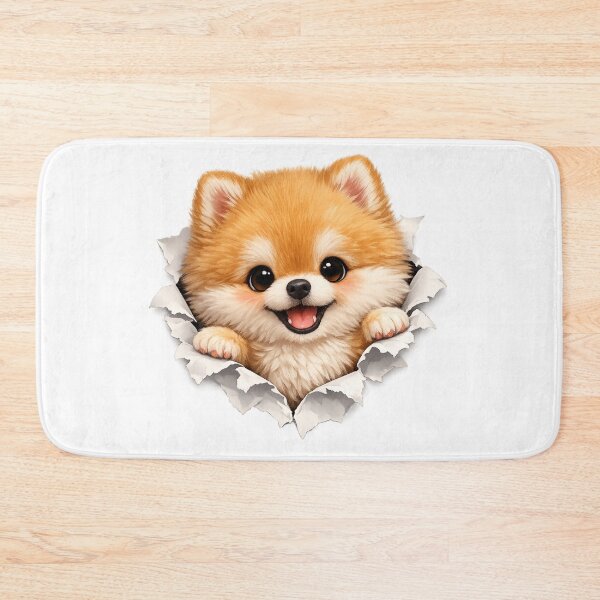 Item preview, Cute Pomeranian Tearing Through Paper – Funny Fluffy Dog Burst Art | Pomeranian Lover Gift designed and sold by irfanshikh.