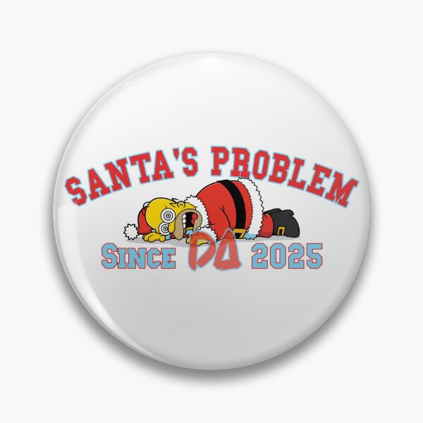Item preview, Vintage Varsity Santas Problem Since 2025 Funny Tired Santa Claus Retro Streetwear Graphic designed and sold by DesignArtist.ia.