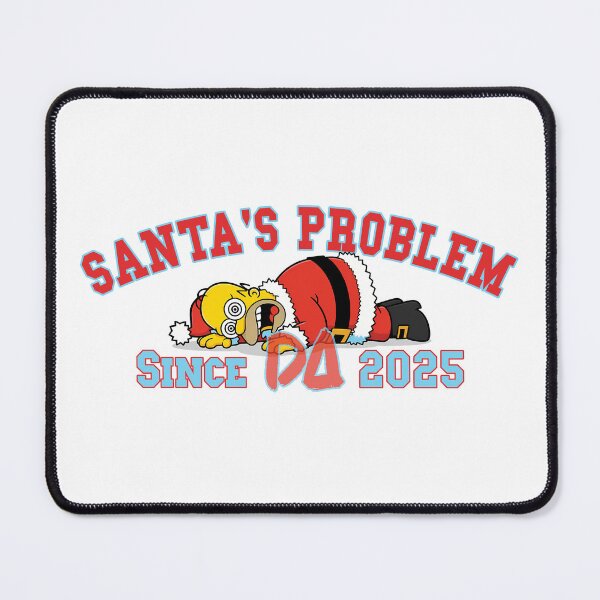 Item preview, Vintage Varsity Santas Problem Since 2025 Funny Tired Santa Claus Retro Streetwear Graphic designed and sold by DesignArtist.ia.