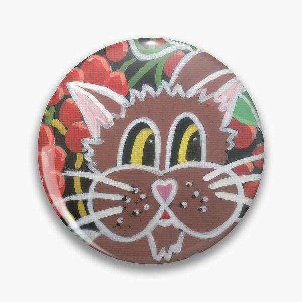Item preview, Cartoon Cat and Flowers - Just A Bit of Fun designed and sold by Heatherian.