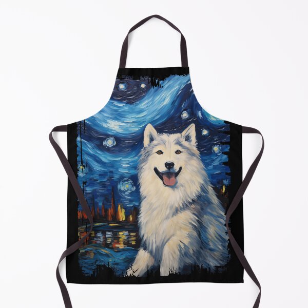 Item preview, Funny Alaskan Malamute Starry Night Illustration Mom Dad Kids designed and sold by rafaeltto.