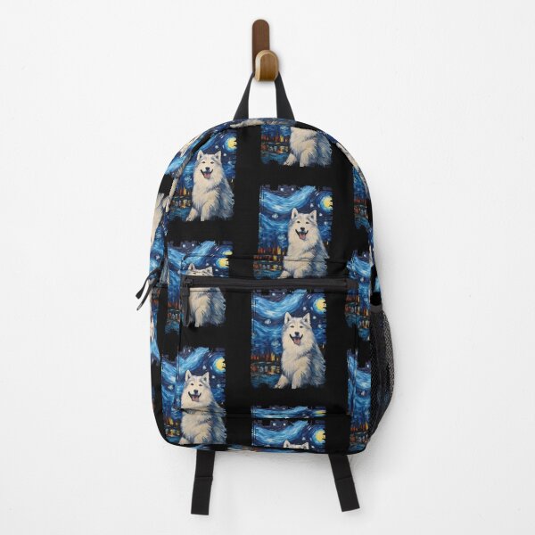 Item preview, Funny Alaskan Malamute Starry Night Illustration Mom Dad Kids designed and sold by rafaeltto.