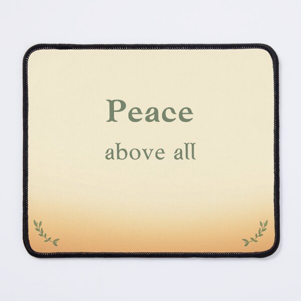 Item preview, Peace Above All – Minimalist Affirmation Typography Design designed and sold by CosmicQuietLab.