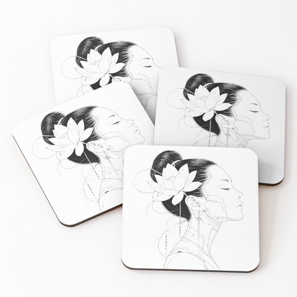 Item preview, Minimal Floral Woman Portrait designed and sold by Craft Design Alchemy.