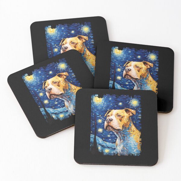 Item preview, Funny American Bulldog Starry Night Illustration Mom Dad Kids designed and sold by rafaeltto.