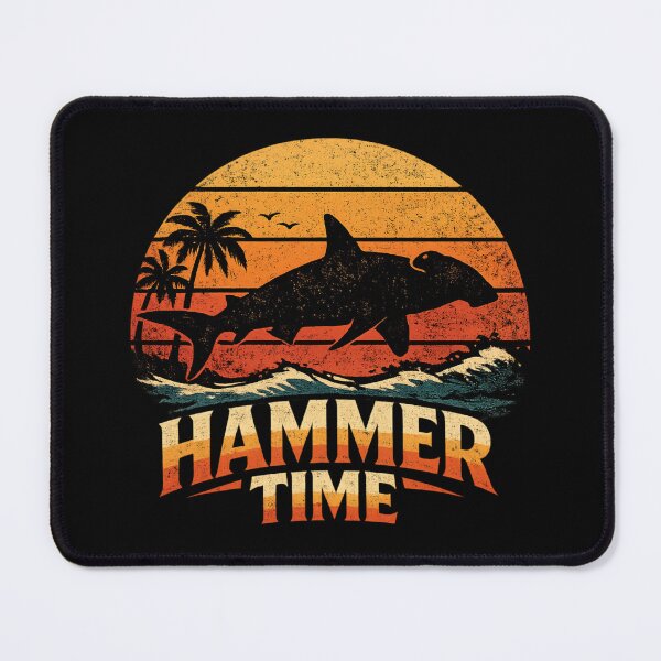 Item preview, Hammer Time - Hammerhead Shark Vintage Sunset Ocean designed and sold by SidTastic .