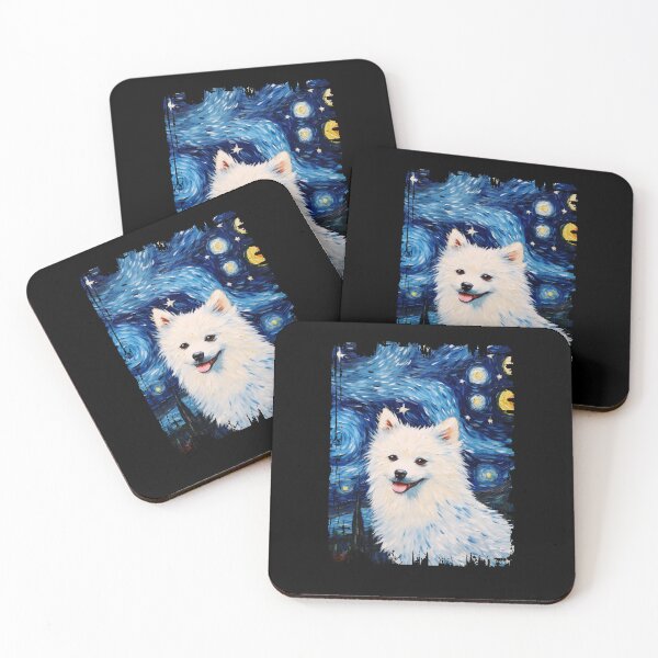Item preview, Funny American Eskimo Starry Night Illustration Mom Dad Kids designed and sold by rafaeltto.