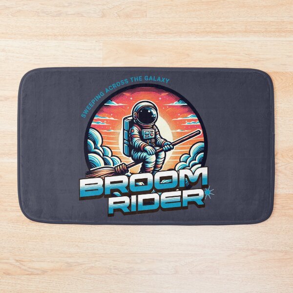 Item preview, Broom Rider Retro Space Astronaut Design designed and sold by PrintandJoy.