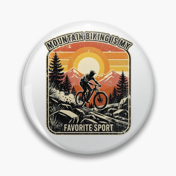 Item preview, Vintage Mountain Biking Sunset Trail Graphic designed and sold by DariaOltes.