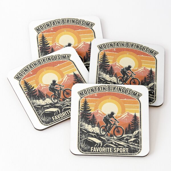Item preview, Vintage Mountain Biking Sunset Trail Graphic designed and sold by DariaOltes.