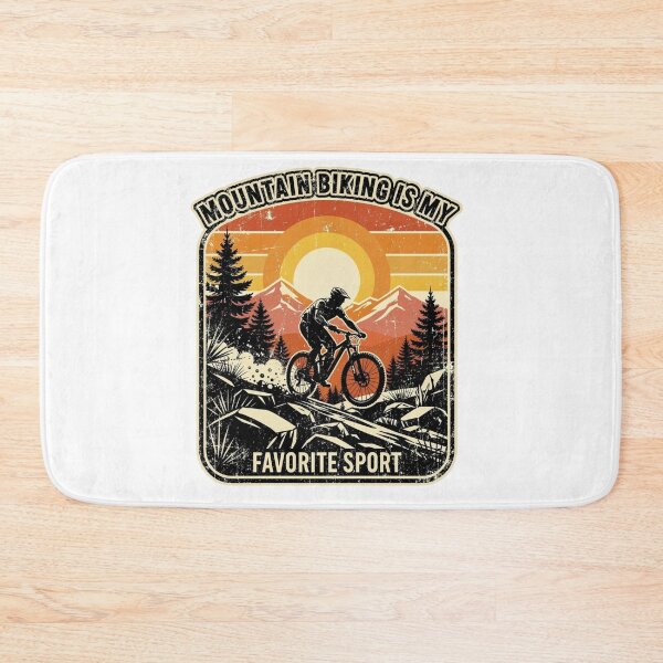 Item preview, Vintage Mountain Biking Sunset Trail Graphic designed and sold by DariaOltes.