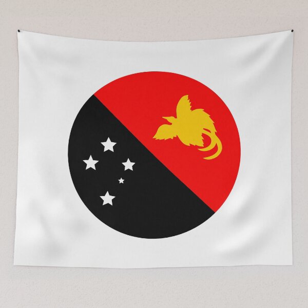 Item preview, Papua New Guinea Circle Flag PG designed and sold by shitpostee.