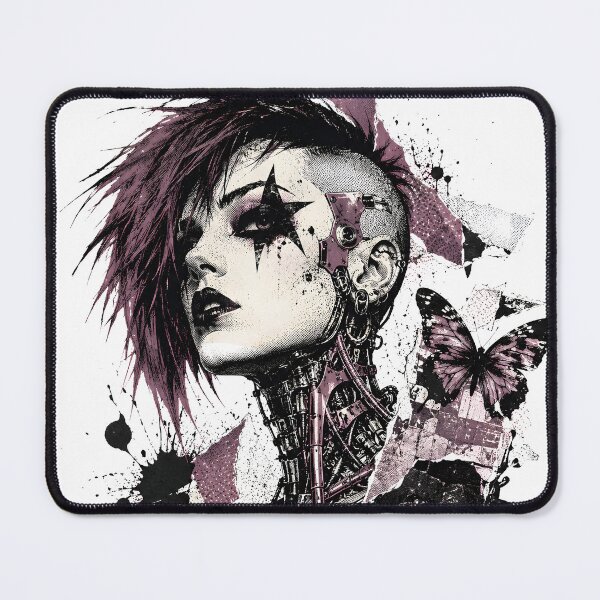 Item preview, Punk Girl Ink Portrait designed and sold by Craft Design Alchemy.