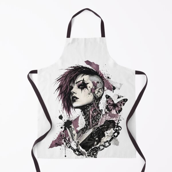 Item preview, Punk Girl Ink Portrait designed and sold by Craft Design Alchemy.