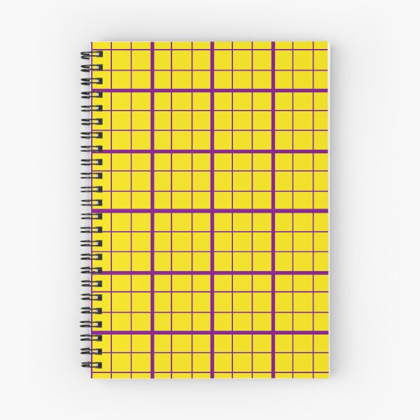 Item preview, Purple On Yellow Grid Windowpane Plaid Design  designed and sold by PatternTitan.