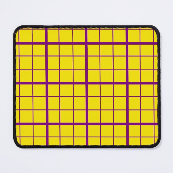 Item preview, Purple On Yellow Grid Windowpane Plaid Design designed and sold by PatternTitan.