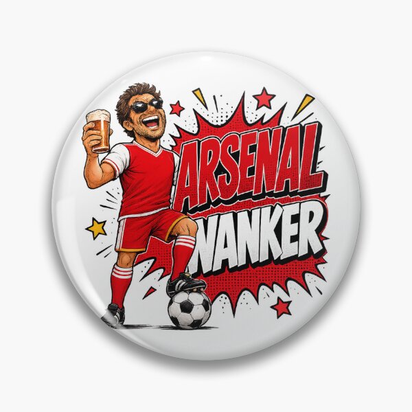 Item preview, Arsenal Wanker Funny Football Fan Comic Style Banter Design designed and sold by UrbanKangaroo.
