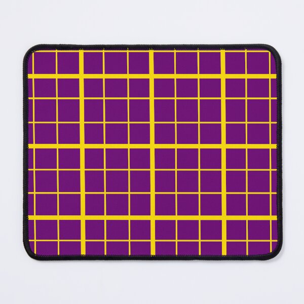Item preview, Yellow On Purple Grid Windowpane Plaid Design designed and sold by PatternTitan.