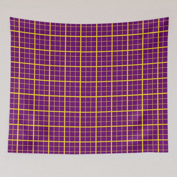 Item preview, Yellow On Purple Grid Windowpane Plaid Design  designed and sold by PatternTitan.