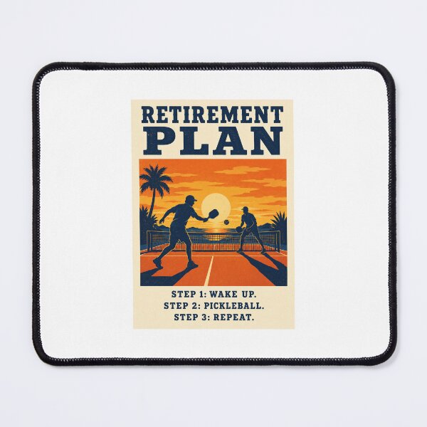Item preview, Pickleball Retirement Plan Vintage Poster Print Funny Pickleball Retirement Gift designed and sold by Sam-A-R.