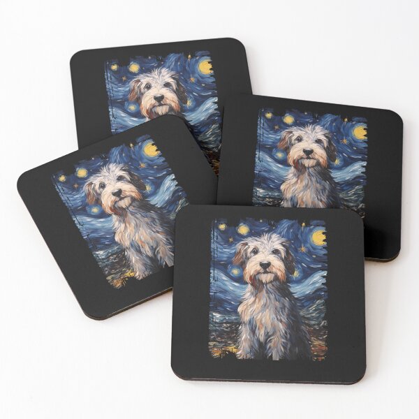 Item preview, Funny Aussiedoodle Starry Night Illustration Mom Dad Kids designed and sold by rafaeltto.