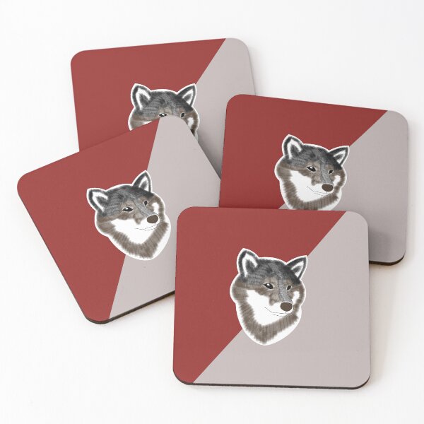 Item preview, Two toned colors (red, gray) with black Shiba Inu designed and sold by ShibaCruise-On.