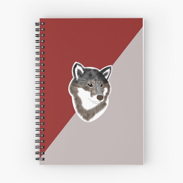 Item preview, Two toned colors (red, gray) with black Shiba Inu designed and sold by ShibaCruise-On.