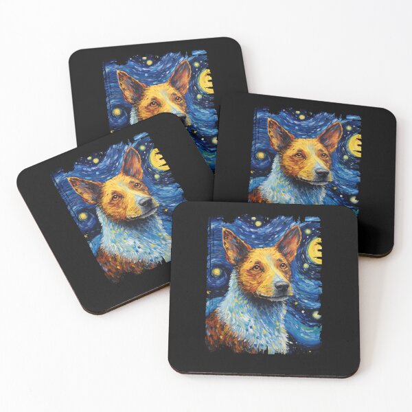 Item preview, Funny Australian Cattle Starry Night Illustration Mom Dad Kids designed and sold by rafaeltto.