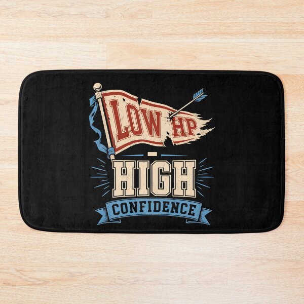 Item preview, Low HP High Confidence Fantasy RPG Flag Design designed and sold by Fenay Designs.