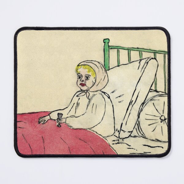 Item preview, Sick child in bed in 1880 designed and sold by TerryKerrImages.