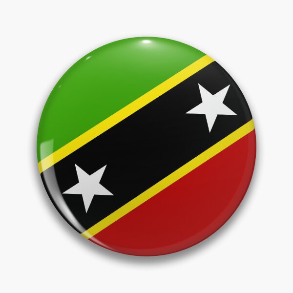 Item preview, Saint Kitts And Nevis Circle Flag KN designed and sold by shitpostee.