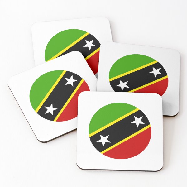 Item preview, Saint Kitts And Nevis Circle Flag KN designed and sold by shitpostee.