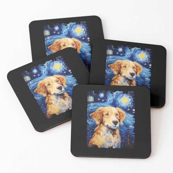 Item preview, Funny Australian Retriever Starry Night Illustration Mom Dad Kids designed and sold by rafaeltto.
