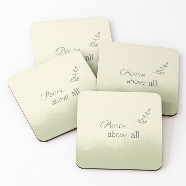 Item preview, Peace Above All – Spiritual Self Care Quote Art  designed and sold by CosmicQuietLab.