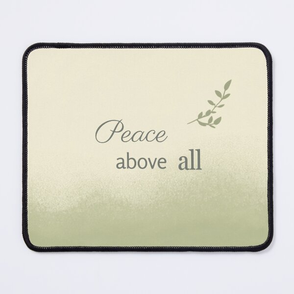 Item preview, Peace Above All – Spiritual Self Care Quote Art designed and sold by CosmicQuietLab.