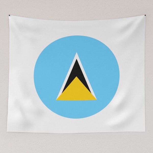 Item preview, Saint Lucia Circle Flag LC designed and sold by shitpostee.