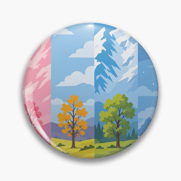 Item preview, The Four Seasons Landscape Panel Art designed and sold by BrownHorse90s.