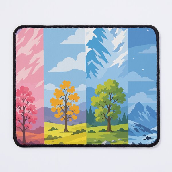 Item preview, The Four Seasons Landscape Panel Art designed and sold by BrownHorse90s.