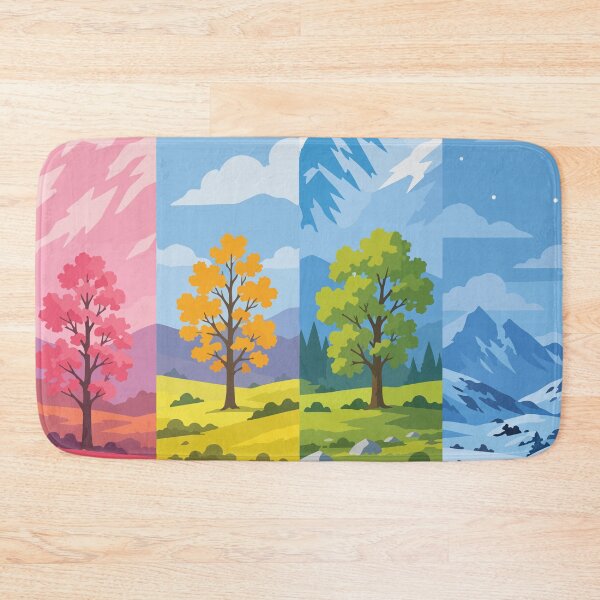 Item preview, The Four Seasons Landscape Panel Art designed and sold by BrownHorse90s.