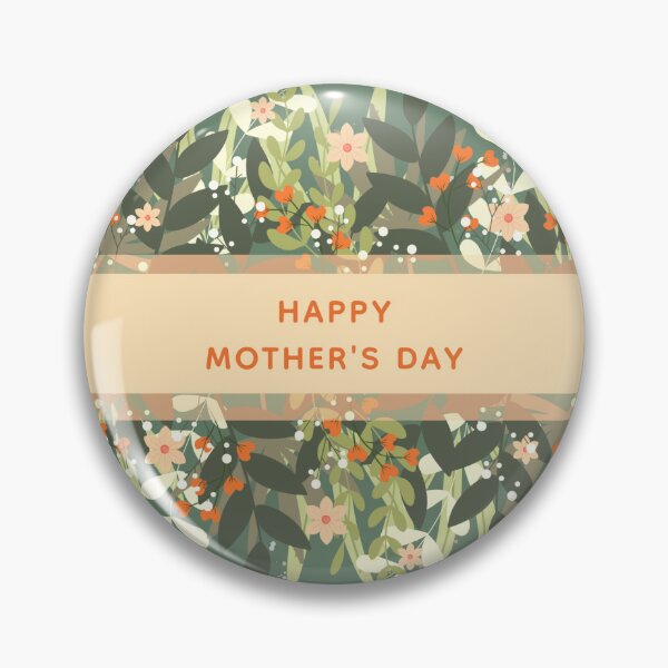 Item preview, Green Peach Boho Floral Ribbon Mother's Day Card designed and sold by GlueGunEnergy.