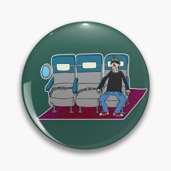 Item preview, Funny Airplane Passenger Sleep Sticker | Economy Class Travel Humor designed and sold by MyxaART.