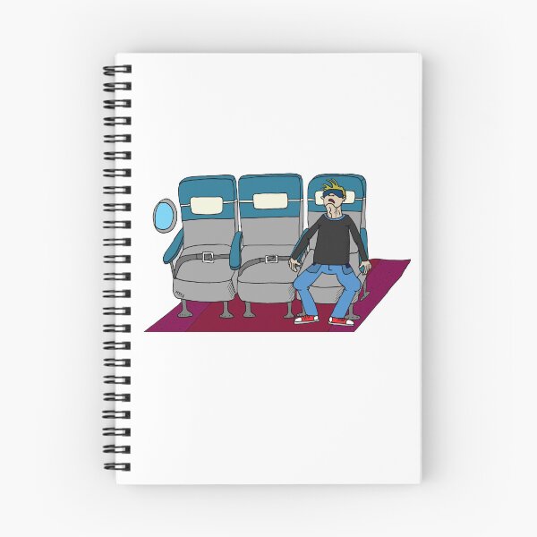 Item preview, Funny Airplane Passenger Sleep Sticker | Economy Class Travel Humor designed and sold by MyxaART.