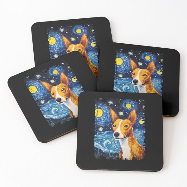 Item preview, Funny Basenji Starry Night Illustration Mom Dad Kids designed and sold by rafaeltto.