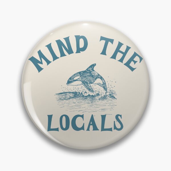 Item preview, Mind The Locals Orca Whale Coastal Surf Graphic designed and sold by FIREDesignsPOD.