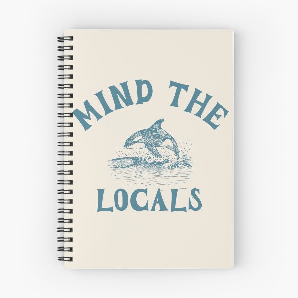Item preview, Mind The Locals Orca Whale Coastal Surf Graphic designed and sold by FIREDesignsPOD.