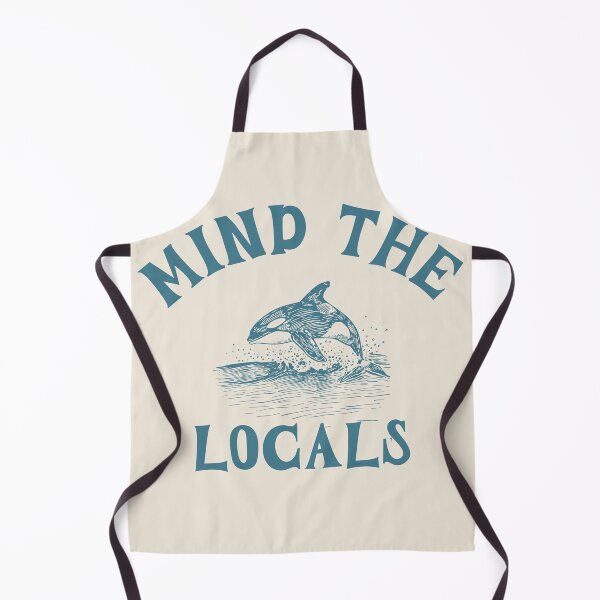 Item preview, Mind The Locals Orca Whale Coastal Surf Graphic designed and sold by FIREDesignsPOD.
