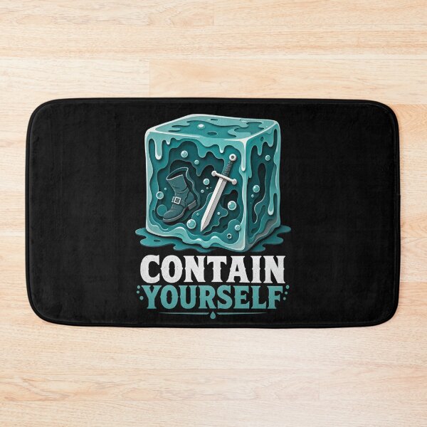 Item preview, Contain Yourself Gelatinous Cube Slime Monster Art designed and sold by Fenay Designs.